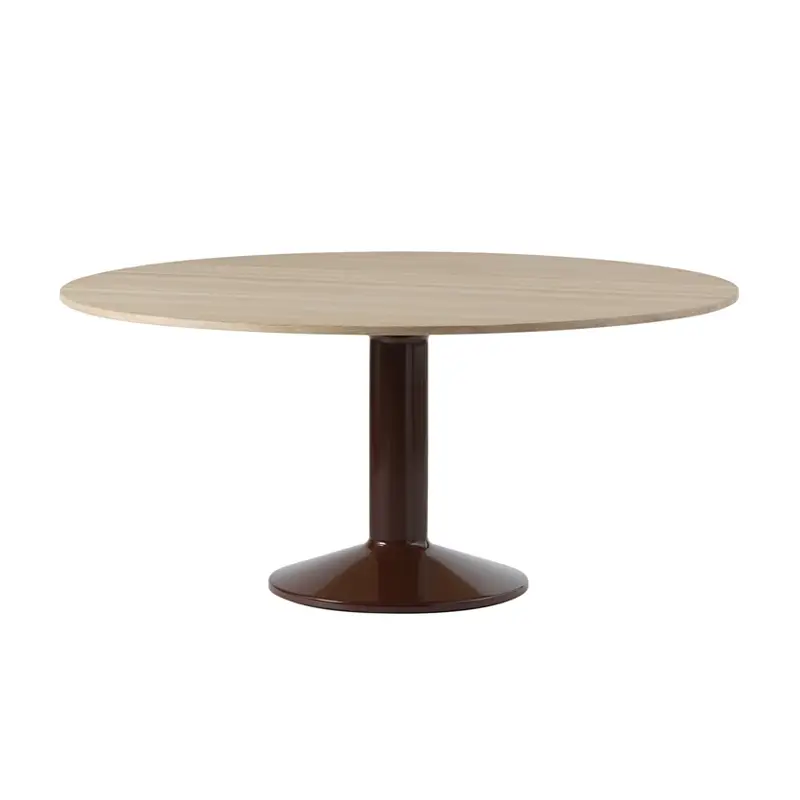 Table MIDST Ø 160 Chêne/ rouge foncéMUUTO Vente Flash