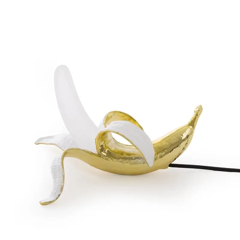 Super Prix Lampe à poser BANANA DEWEY DoréSELETTI