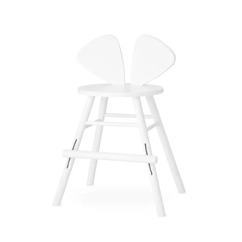 Vente Flash Siège enfant Chaise enfant haute MOUSE JUNIOR 3 à 9 ans BlancNOFRED
