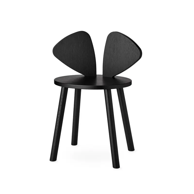 Siège enfant Chaise enfant MOUSE 6 à 10 ans NoirNOFRED Top Vente