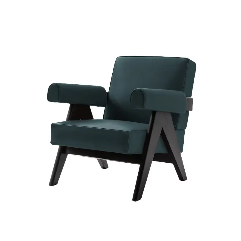 Fauteuil CAPITOL COMPLEX Cuir Naturale vert / chêne teinté noirCASSINA Achat Immédiat