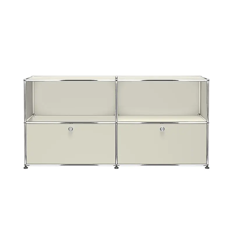 Meuble de rangement USM HALLER C2 Gris clairUSM HALLER Seulement Aujourd'hui