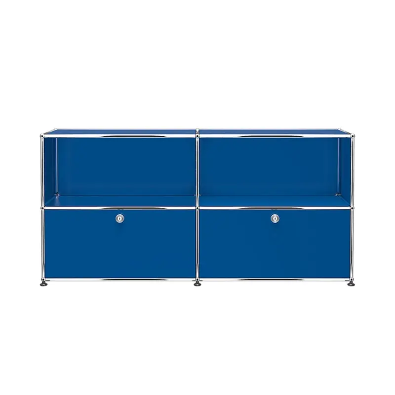 Meuble de rangement USM HALLER C2 Bleu gentianeUSM HALLER Prix Promo