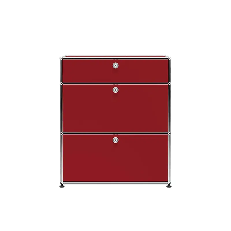 Paiement Sécurisé Meuble de rangement USM HALLER M25 Rouge rubis USMUSM HALLER