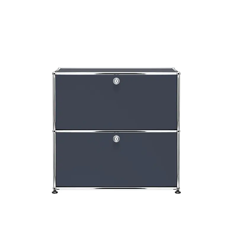 Meuble de rangement USM HALLER S2 AnthraciteUSM HALLER Seulement Aujourd'hui