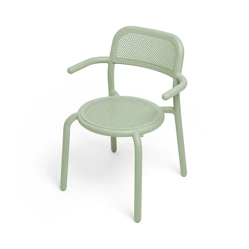 Outdoor Chair and Small Lounge Chair TONÍ with armrests Set of 2 Fog greenFATBOY Prix Bas