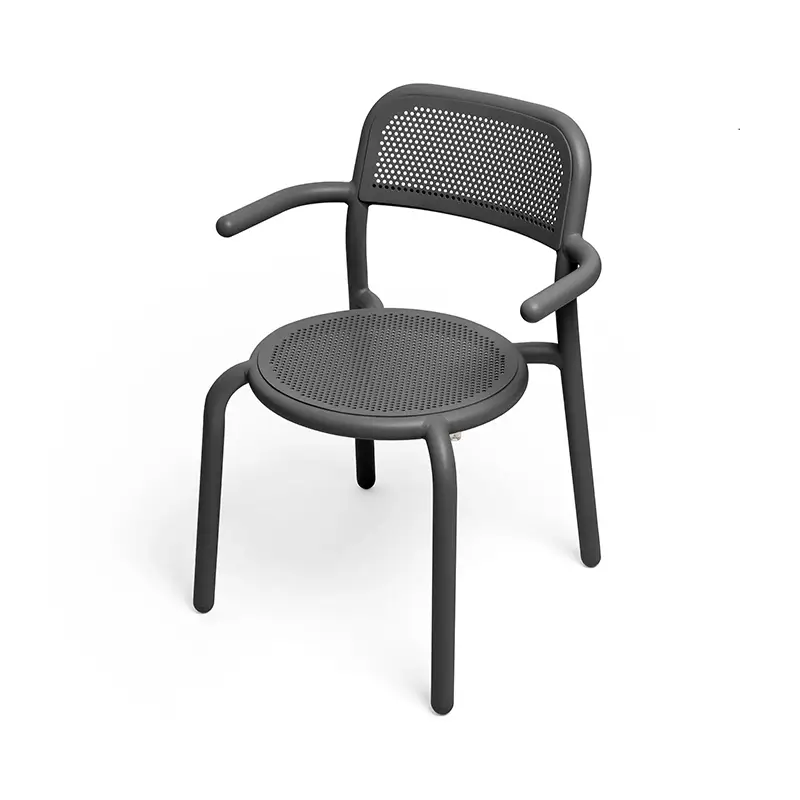 Chaise extérieure TONÍ avec accoudoirs Lot de 2 AnthraciteFATBOY Dernière Chance