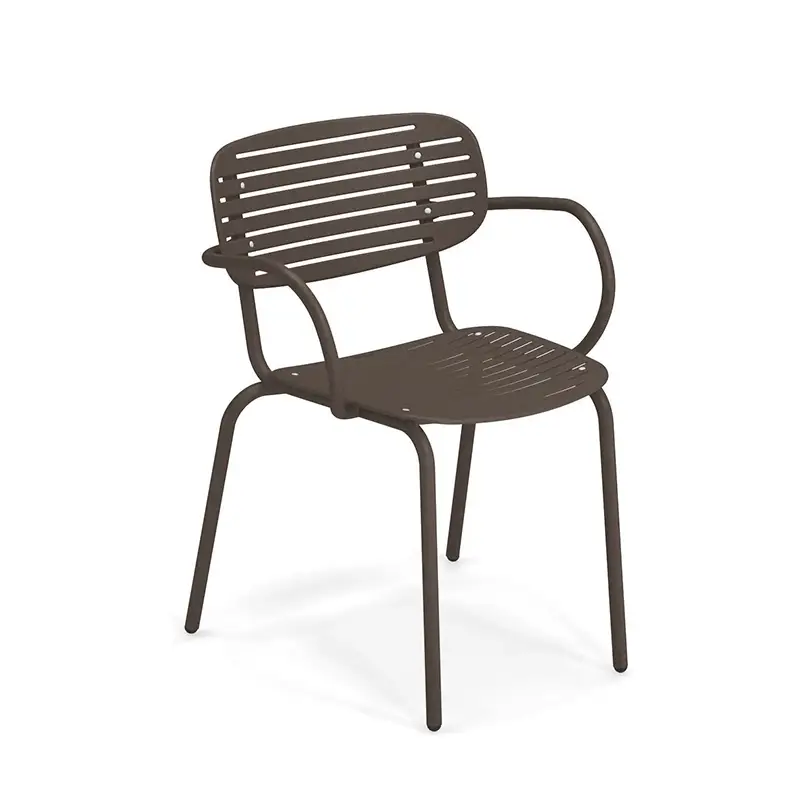 Seulement Aujourd'hui Outdoor Chair and Small Lounge Chair MOM with armrests Horse chestnutEMU