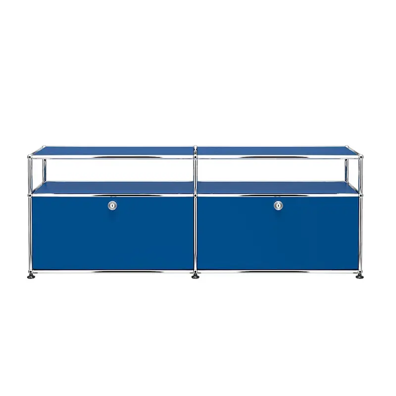 Retour Gratuit Meuble de rangement USM HALLER O2 Bleu gentianeUSM HALLER