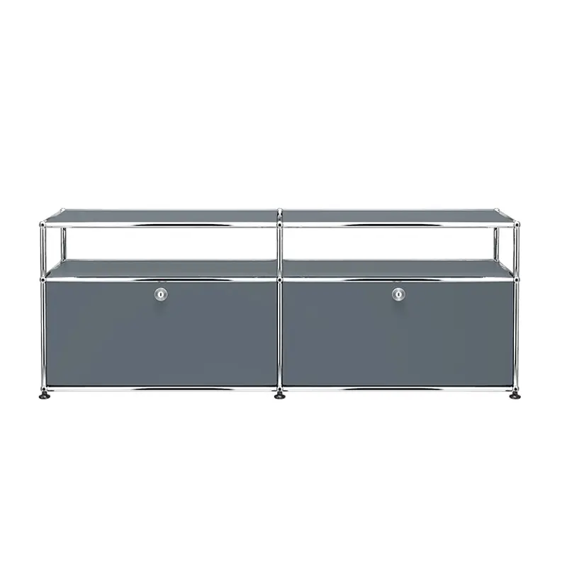 Storage Unit USM HALLER O2 Medium GreyUSM HALLER Pas Cher