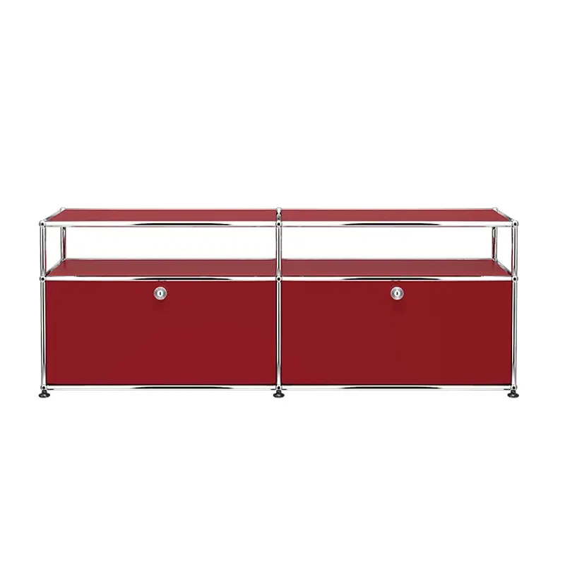 Achetez Aujourd'hui Meuble de rangement USM HALLER O2 Rouge rubis USMUSM HALLER