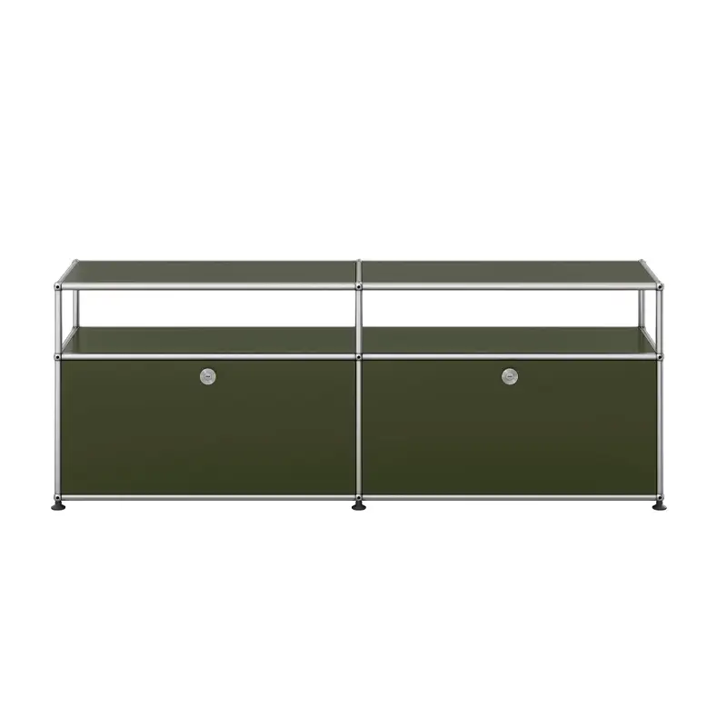 Meuble de rangement USM HALLER O2 Vert oliveUSM HALLER Super Prix