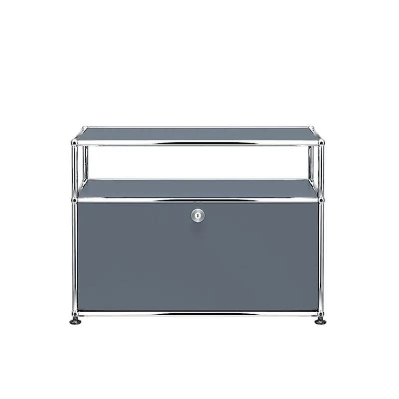 Quantité Limitée Meuble de rangement USM HALLER O1 Gris moyenUSM HALLER
