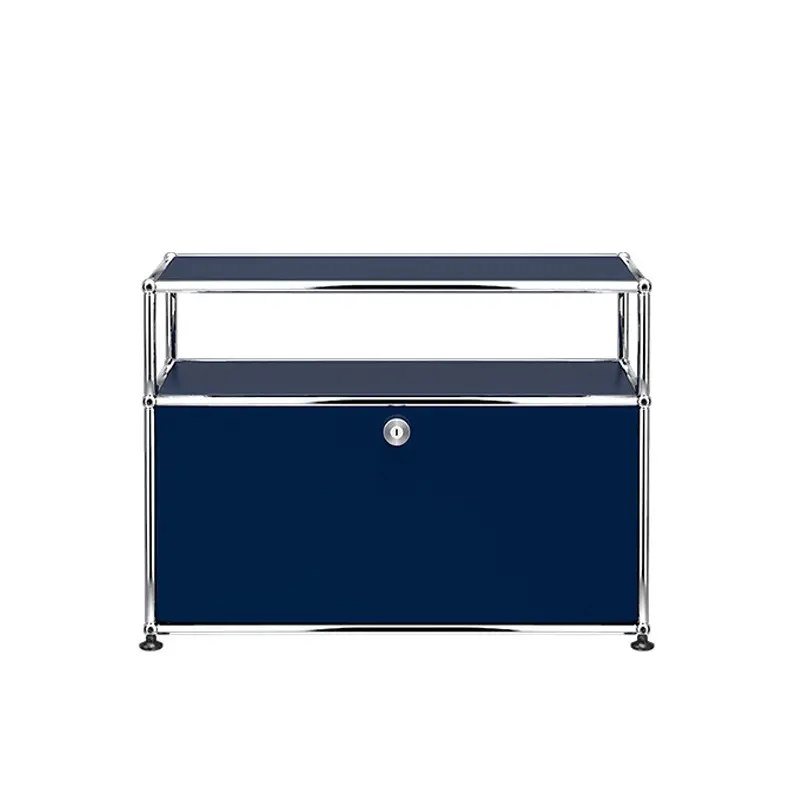 Meilleur Prix Meuble de rangement USM HALLER O1 Bleu acierUSM HALLER