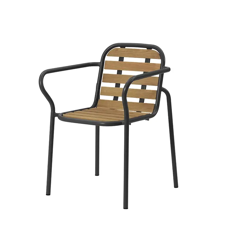 Outdoor Chair and Small Lounge Chair VIG ROBINIA small armchair BlackNORMANN COPENHAGEN Commande En Gros
