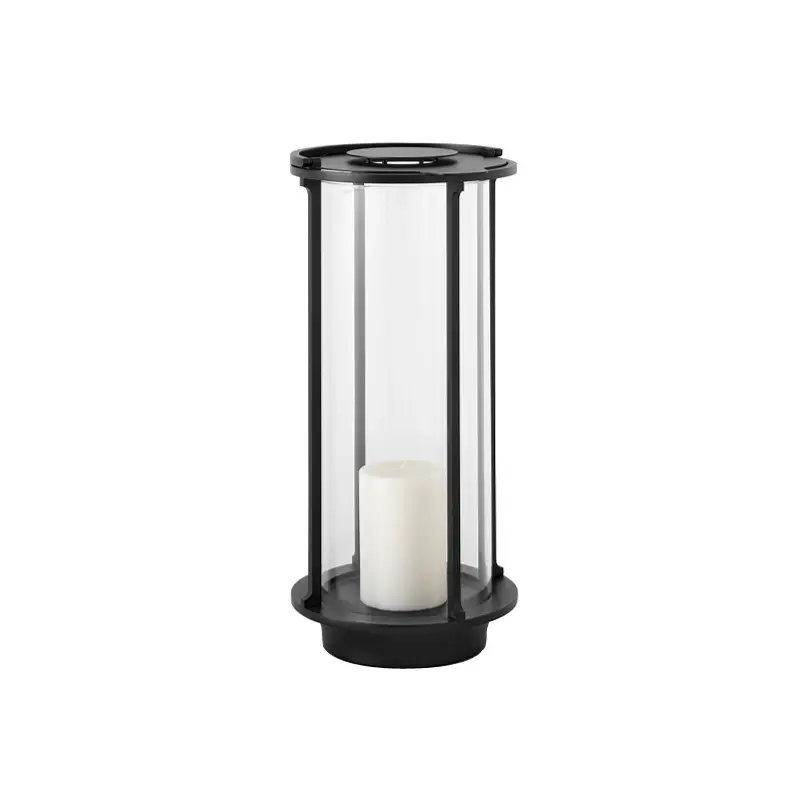 Candle Holder, Candlestick and Candle COLLECT HURRICANE SC83 Lantern BlackAND TRADITION Expédié Aujourd'hui
