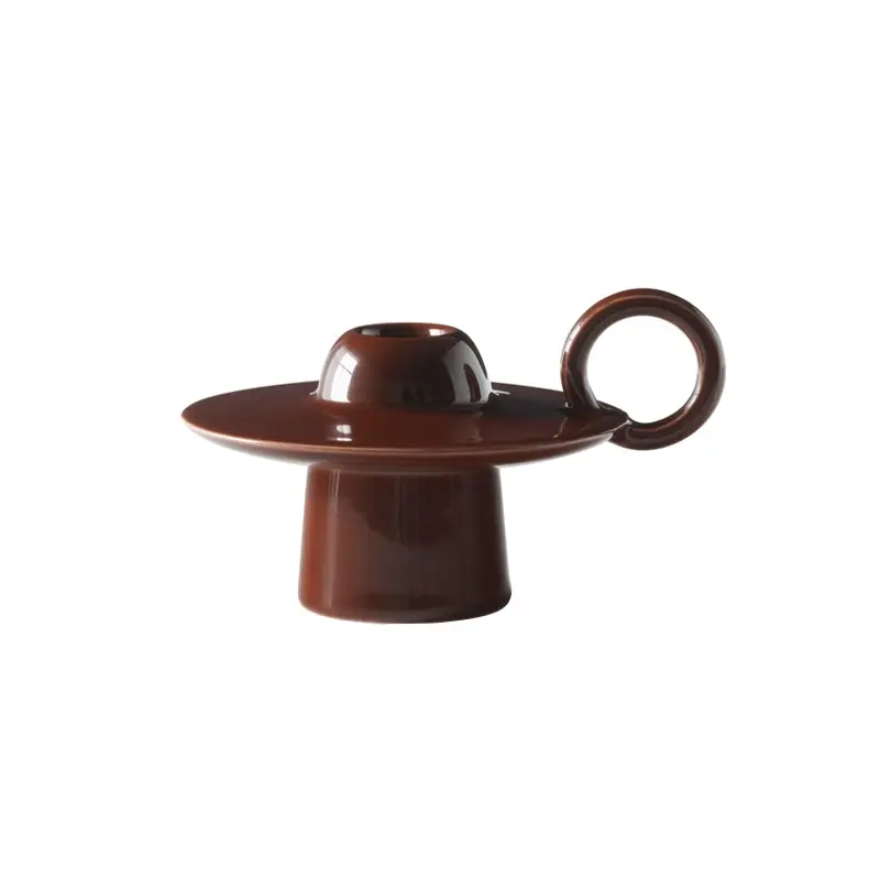 Candle Holder, Candlestick and Candle Candlestick MOMENTO JH39 Red brownAND TRADITION Super Prix