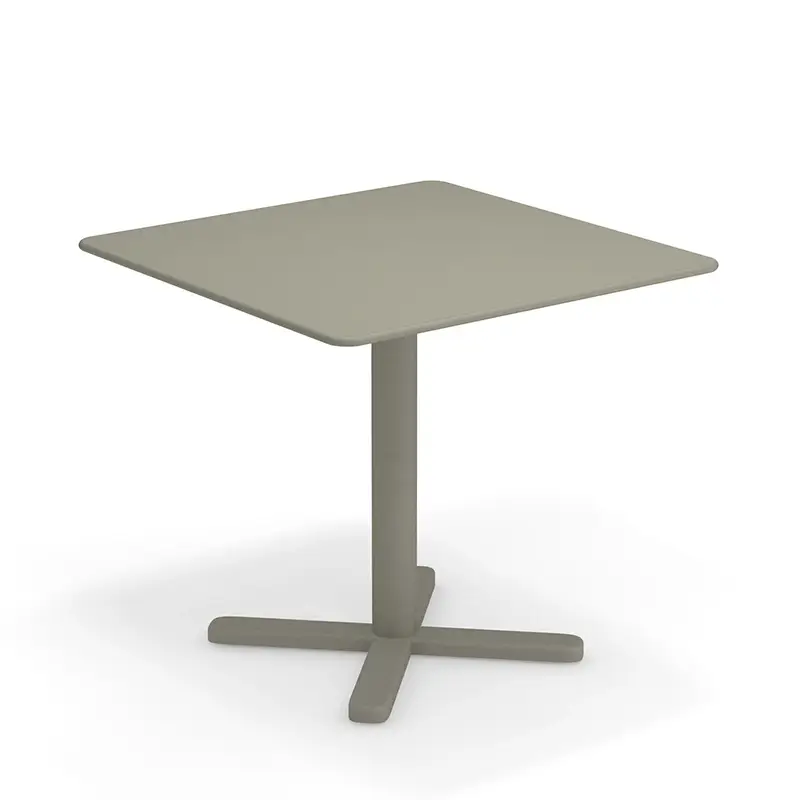 Achat Immédiat Outdoor Table DARWIN 80×80 Grey GreenEMU