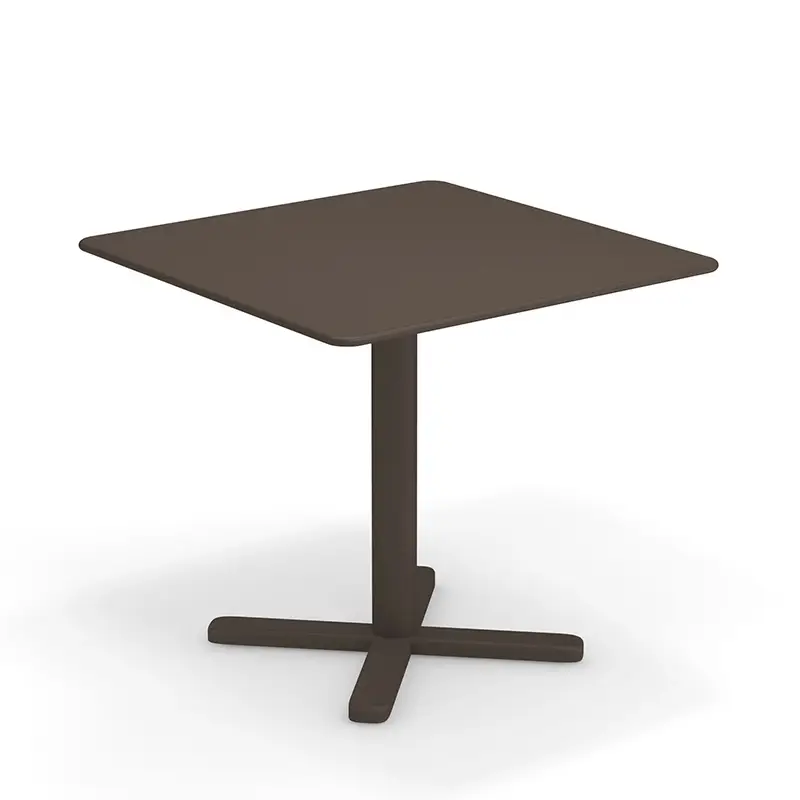 Offre Exclusive Table extérieure DARWIN 80x80 Marron d'IndeEMU