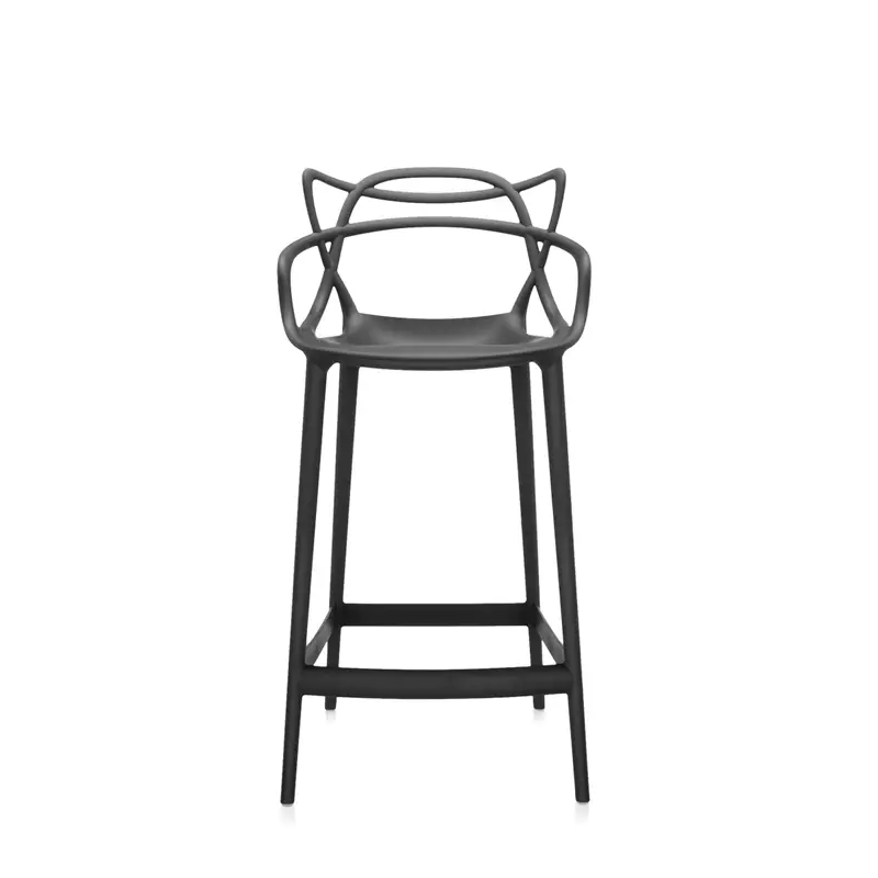 Prix Bas Tabouret haut MASTERS H 65 NoirKARTELL