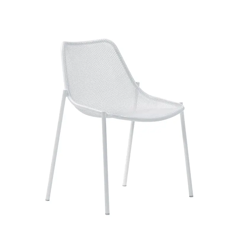 Outdoor Chair and Small Lounge Chair ROUND Matt whiteEMU Marque