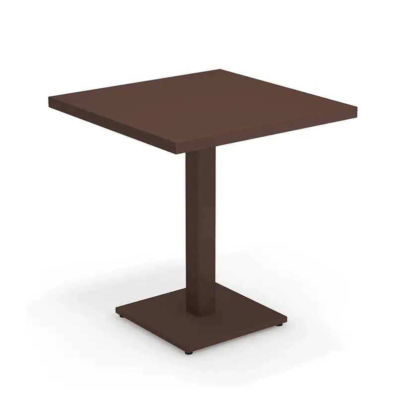 Top Vente Table extérieure ROUND 70×70 Marron d&rsquo;IndeEMU