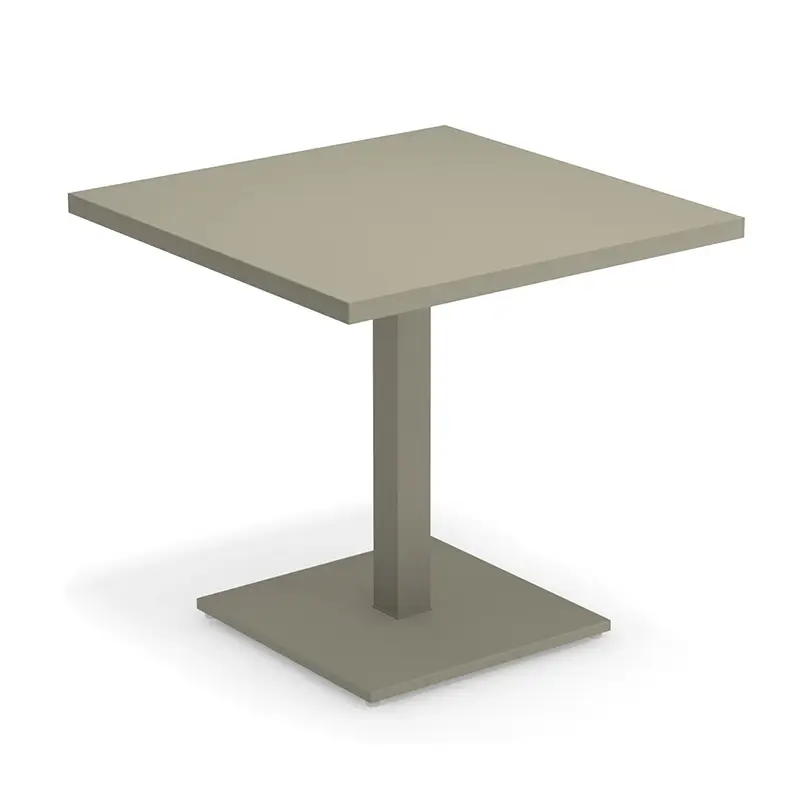Table extérieure ROUND 80x80 Gris VertEMU Vente Flash