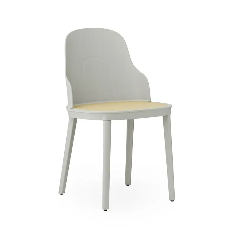 Nouveauté Dining Chair ALLEZ Polypropylene cane seat Warm greyNORMANN COPENHAGEN