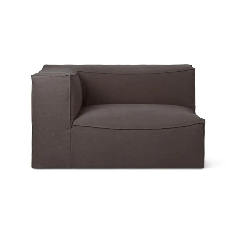 Canapé CATENA module accoudoir gauche L400 MarronFERM LIVING Satisfait Ou Remboursé