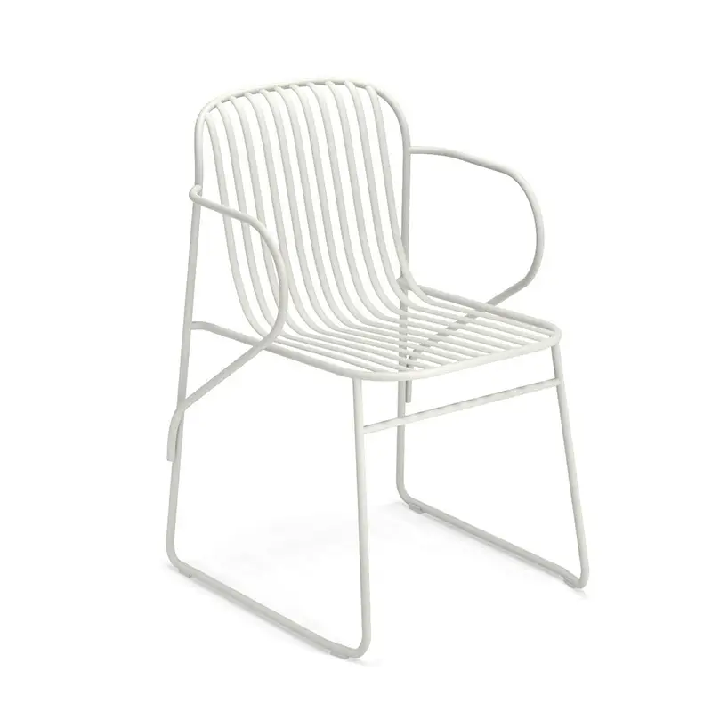 Meilleur Choix Chaise extérieure RIVIERA avec accoudoirs BlancEMU