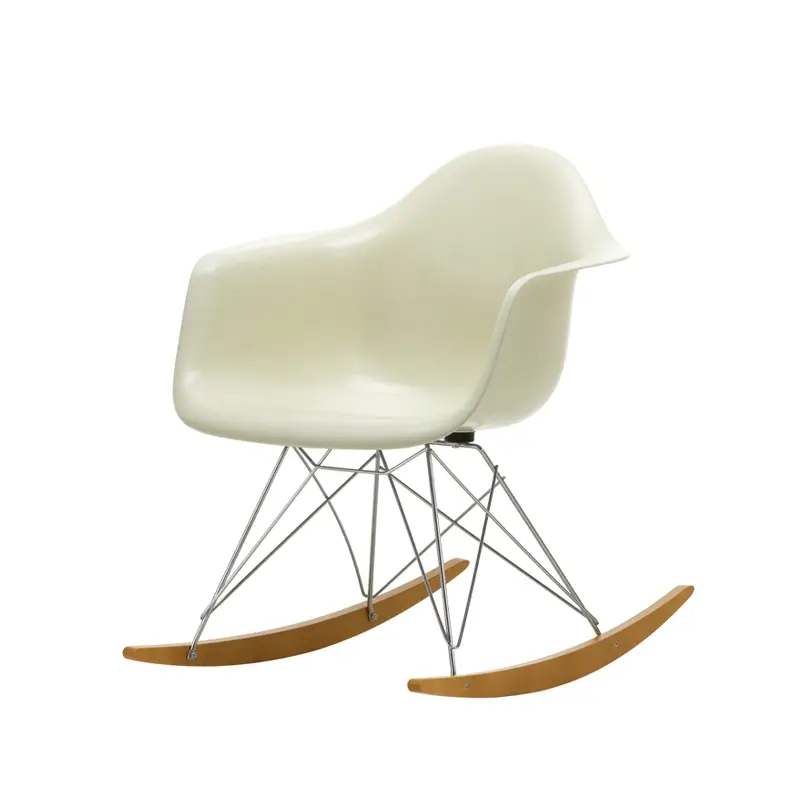 Easy chair EAMES FIBERGLASS ARMCHAIR RAR Parchemin EamesVITRA Petit Prix