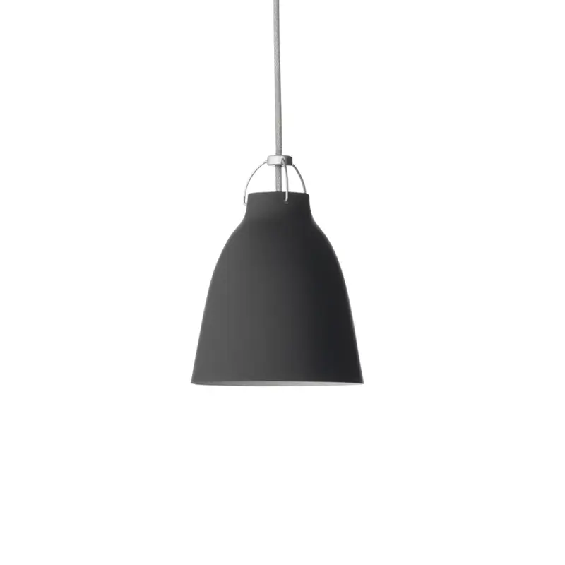 Acheter Direct Pendant Light CARAVAGGIO P1 Matt black/grey cableFRITZ HANSEN