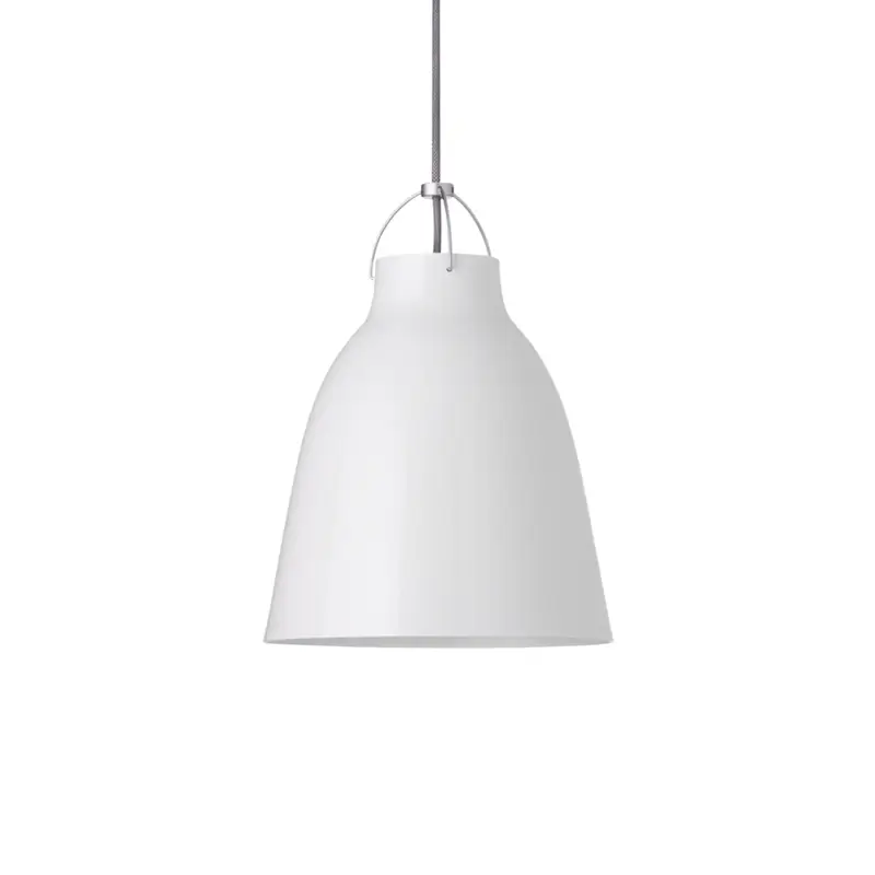 Super Prix Pendant Light CARAVAGGIO P2 Brilliant white/ grey cableFRITZ HANSEN