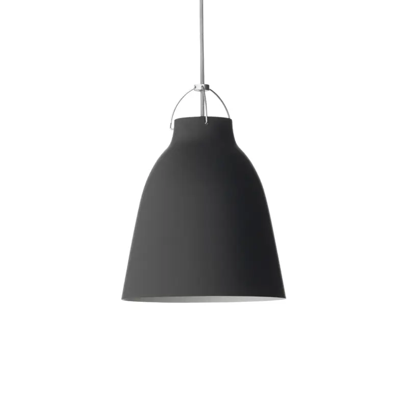 Suspension CARAVAGGIO P2 Noir mat/ câble grisFRITZ HANSEN Top Vente