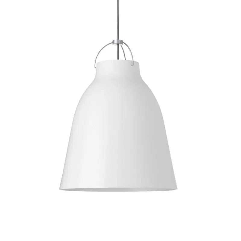 Bon Plan Pendant Light CARAVAGGIO P3 Gloss white/ grey cableFRITZ HANSEN