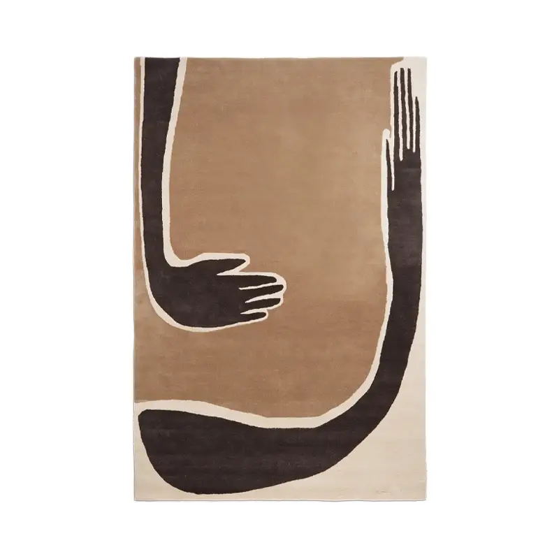 Tapis POSE 200x300 Blanc cassé / CaféFERM LIVING Satisfait Ou Remboursé