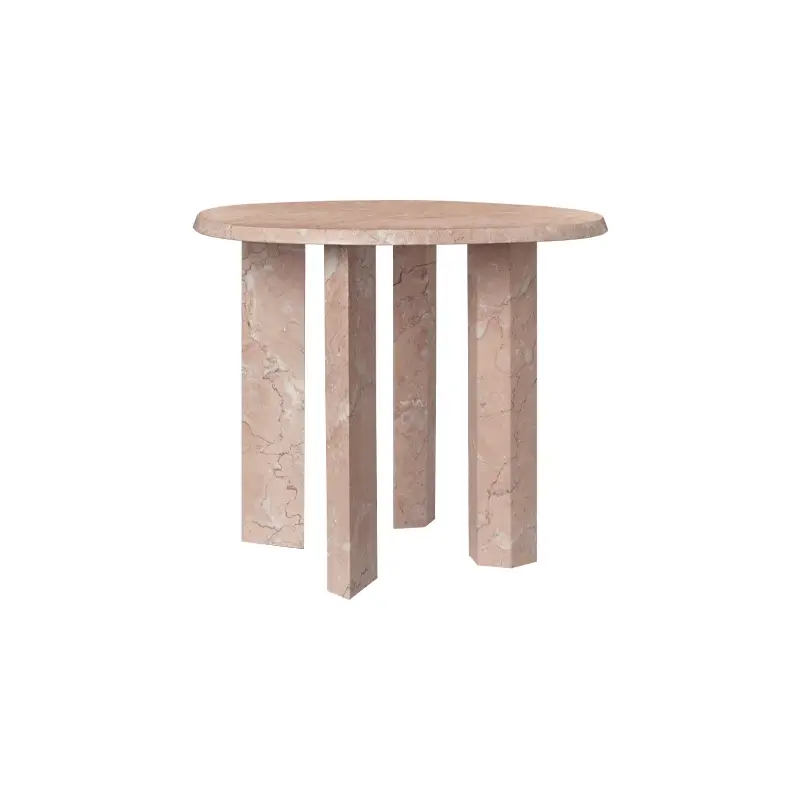 Remise Table d'appoint guéridon TAULA H 45 Marbre roseFERM LIVING