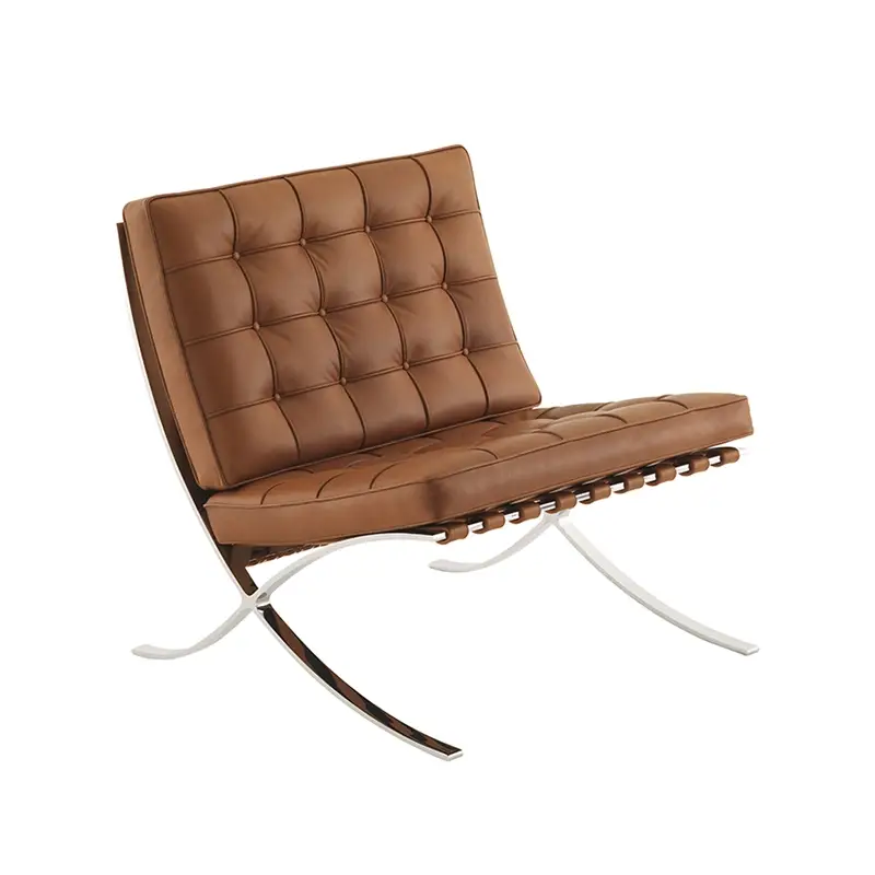 Fauteuil BARCELONA Venezia Cuir Venezia cognacKNOLL Produit De Marque