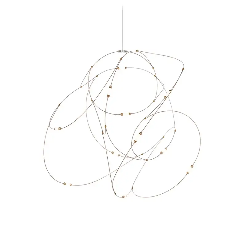 Suspension FLOCK OF LIGHT 11 BronzeMOOOI Populaire
