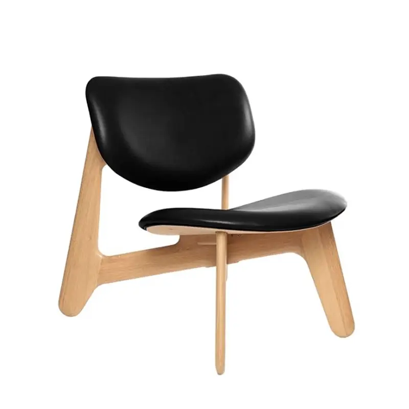 Acheter En Ligne Fauteuil SLAB LOUNGE Chêne/ cuir noirTOM DIXON