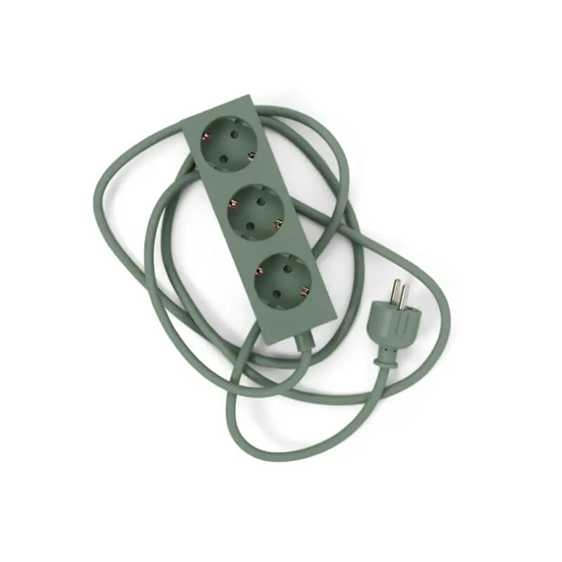 Objet pratique Multiprise POWER 2 m Vert MoussePEDESTAL Bon Marché