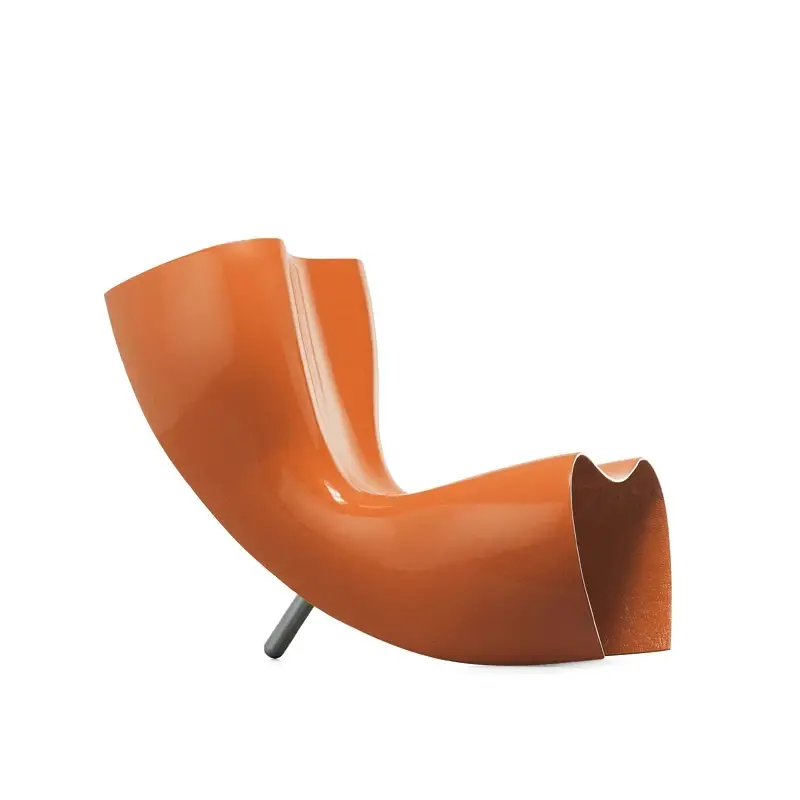 Meilleur Prix Easy chair FELT CHAIR OrangeCAPPELLINI