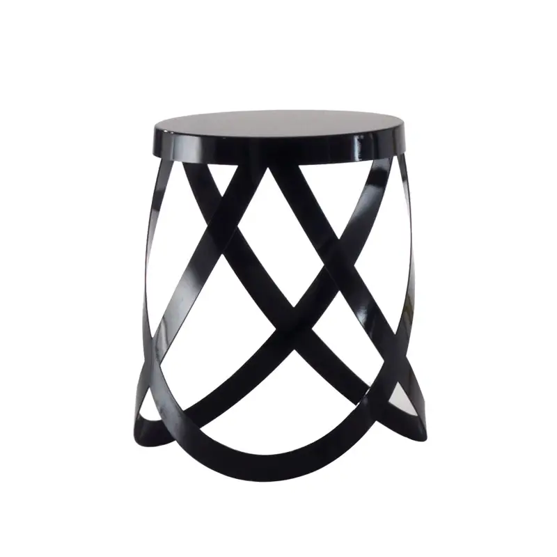 Authentique Tabouret RIBBON NoirCAPPELLINI