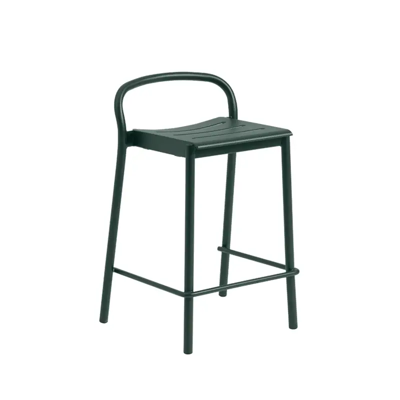 Tabouret haut LINEAR STEEL Vert foncéMUUTO Promotion
