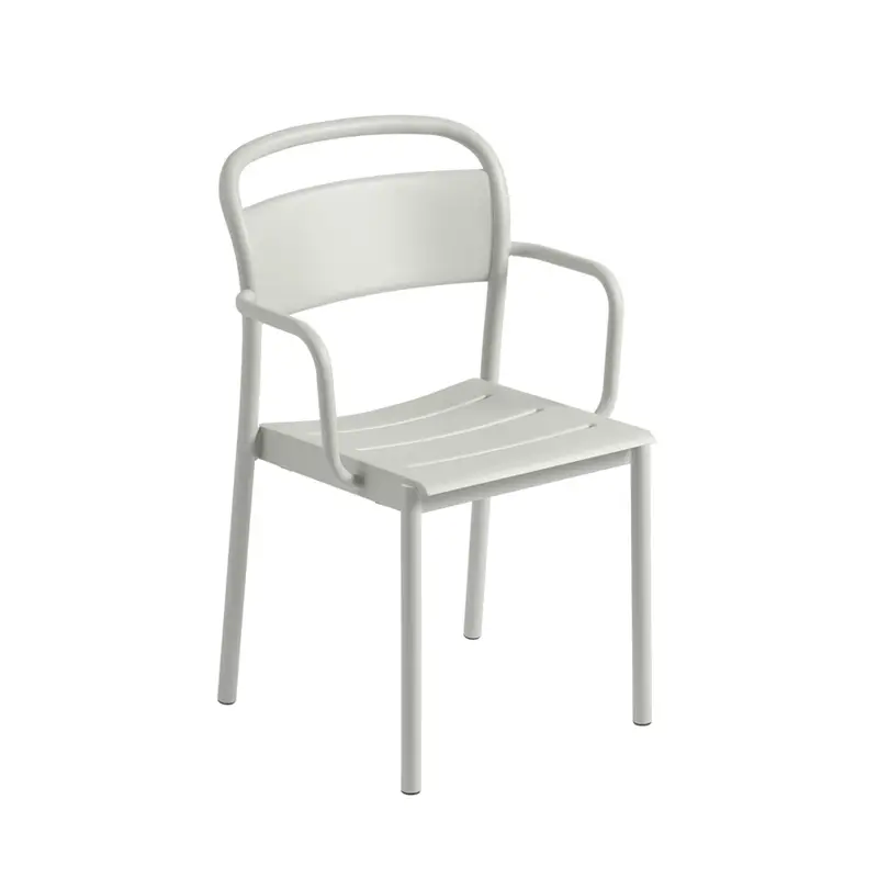Outdoor Chair and Small Lounge Chair LINEAR STEEL GreyMUUTO Commander Vite