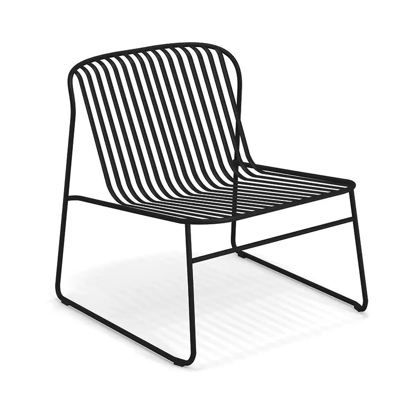Outdoor Lounge Chair RIVIERA BlackEMU Top Vente