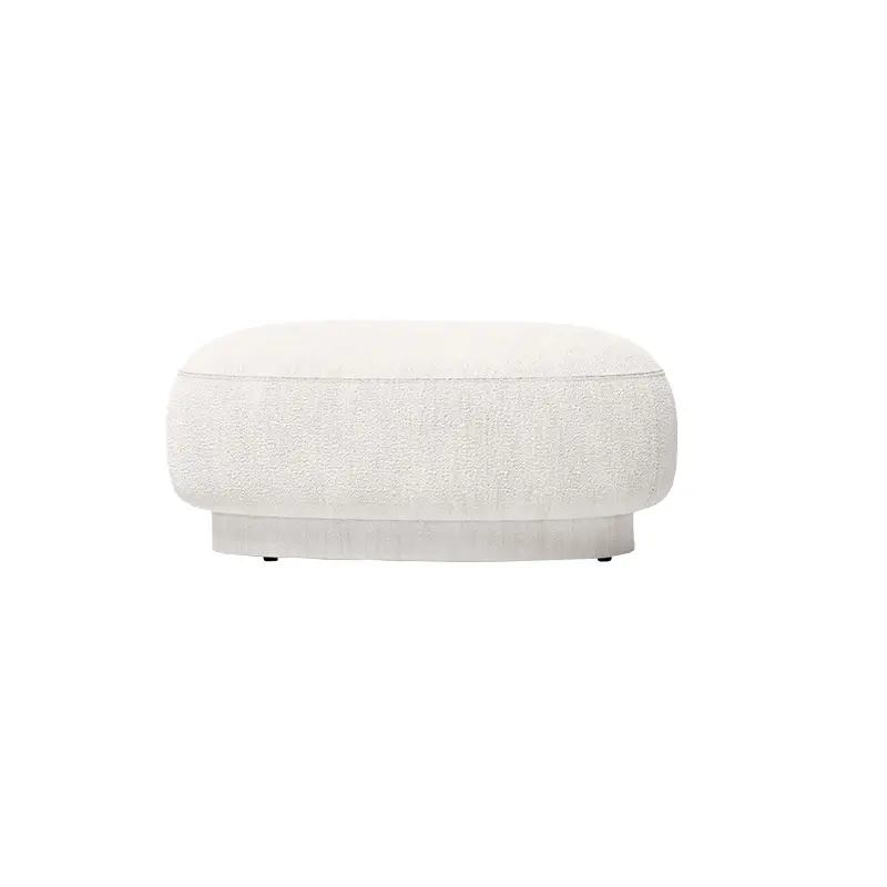 Solde Pouffe RICO Lounger Bouclé Blanc casséFERM LIVING