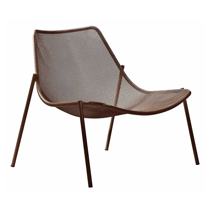 Pas Cher Fauteuil extérieur ROUND Marron d&rsquo;IndeEMU