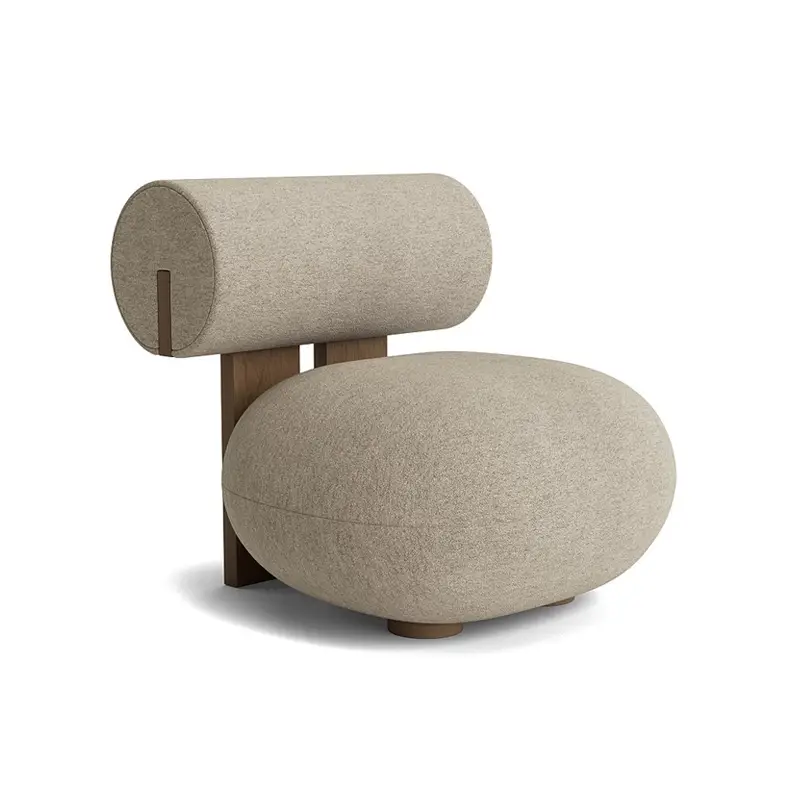 Petit Prix Fauteuil HIPPO Barnum Bouclé 03/ chêne fumé clairNORR11