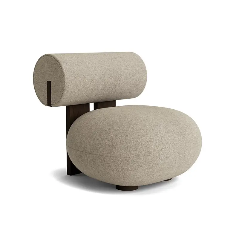 Easy chair HIPPO Barnum Bouclé 03/ chêne fumé foncéNORR11 Nouvel Arrivage